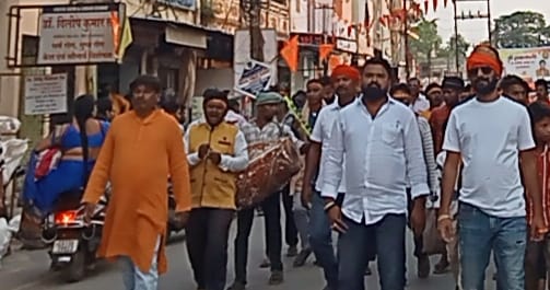 शिव सेना की विशाल मनोकामना चुनरी यात्रा&nbsp;….!!