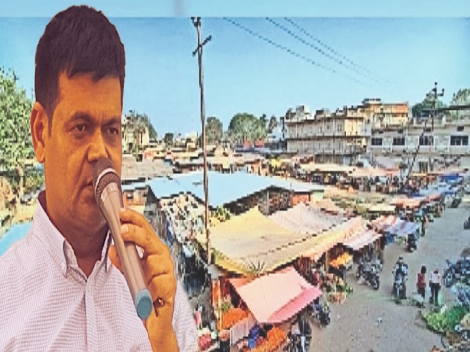 अधर में लटका सब्जी मंडी का जीर्णोद्धार उमेश का आरोप विधायक महापौर जिम्मेदार……..?