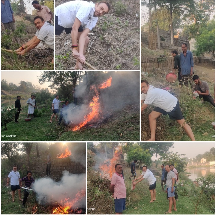 “नमामी माँ केलो” के उदघोष से चालू हुआ केलो तट सफाई अभियान-बेलदुलवासी