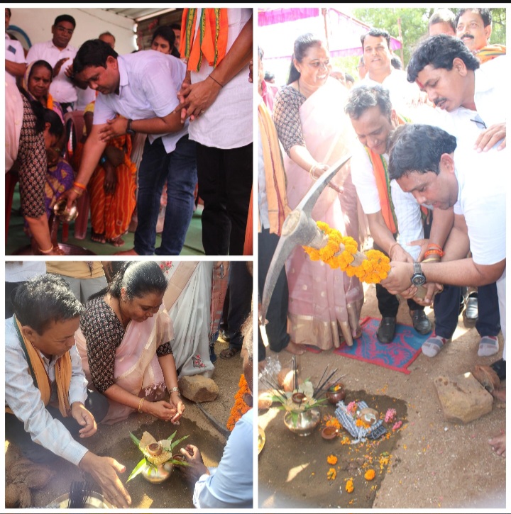 सांसद गोमती साय ग्राम पंचायत कुसमूरा पहुंचकर तीर्थ यात्रा से लौटे भक्तो का व महिलाओं का पैर धोकर सम्मान किया…….