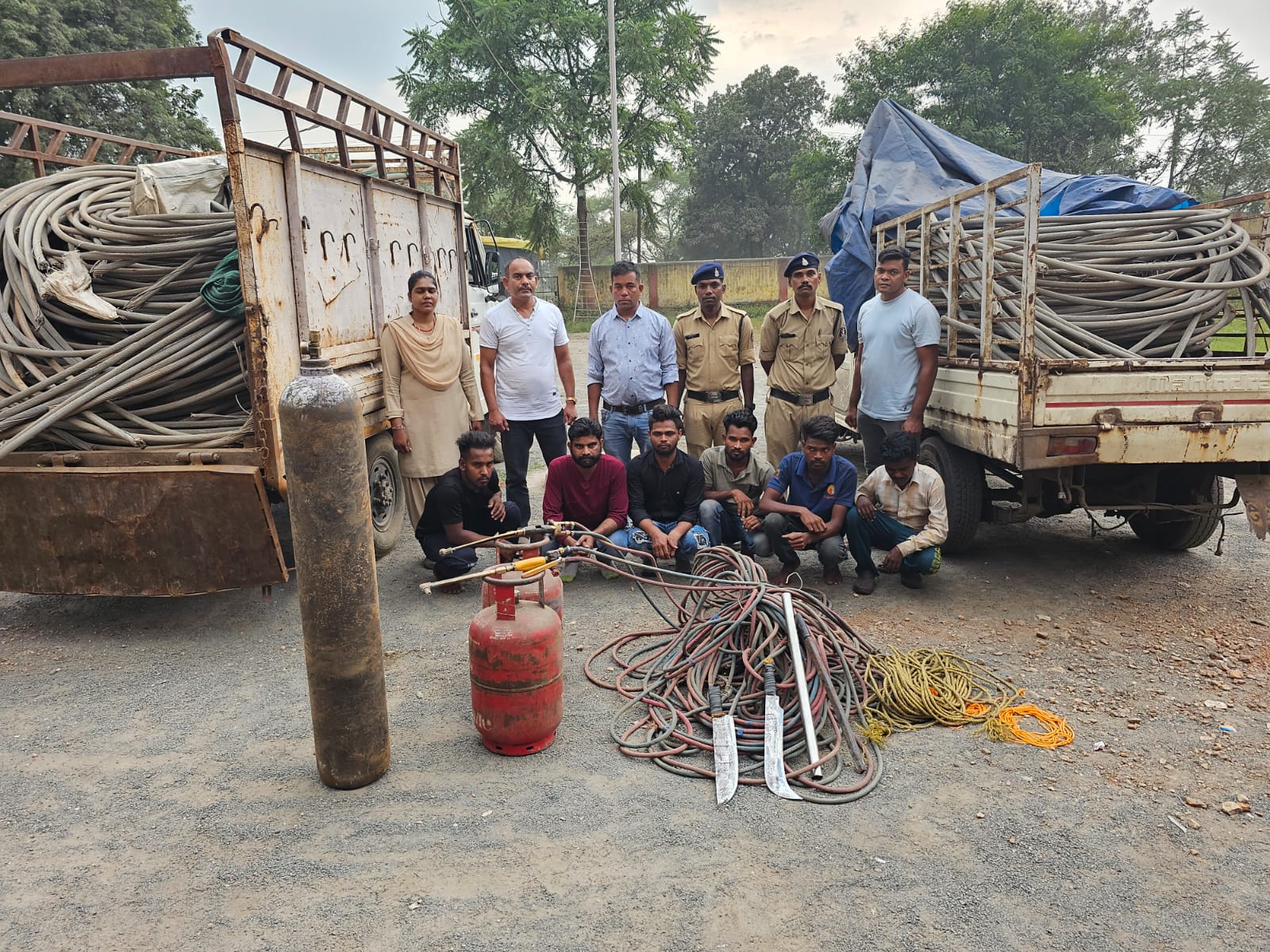 थाना उरगा तथा सीमा क्षेत्र में हो रहे, टावर केबल तार चोरी के आरोपियों को पकड़ने में मिली सफलता……