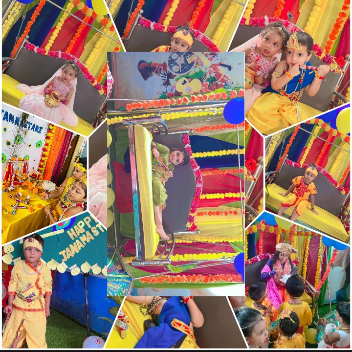 किण्डर वैली स्कूल में रही, श्रीकृष्ण जन्मोत्सव की धूम……!!