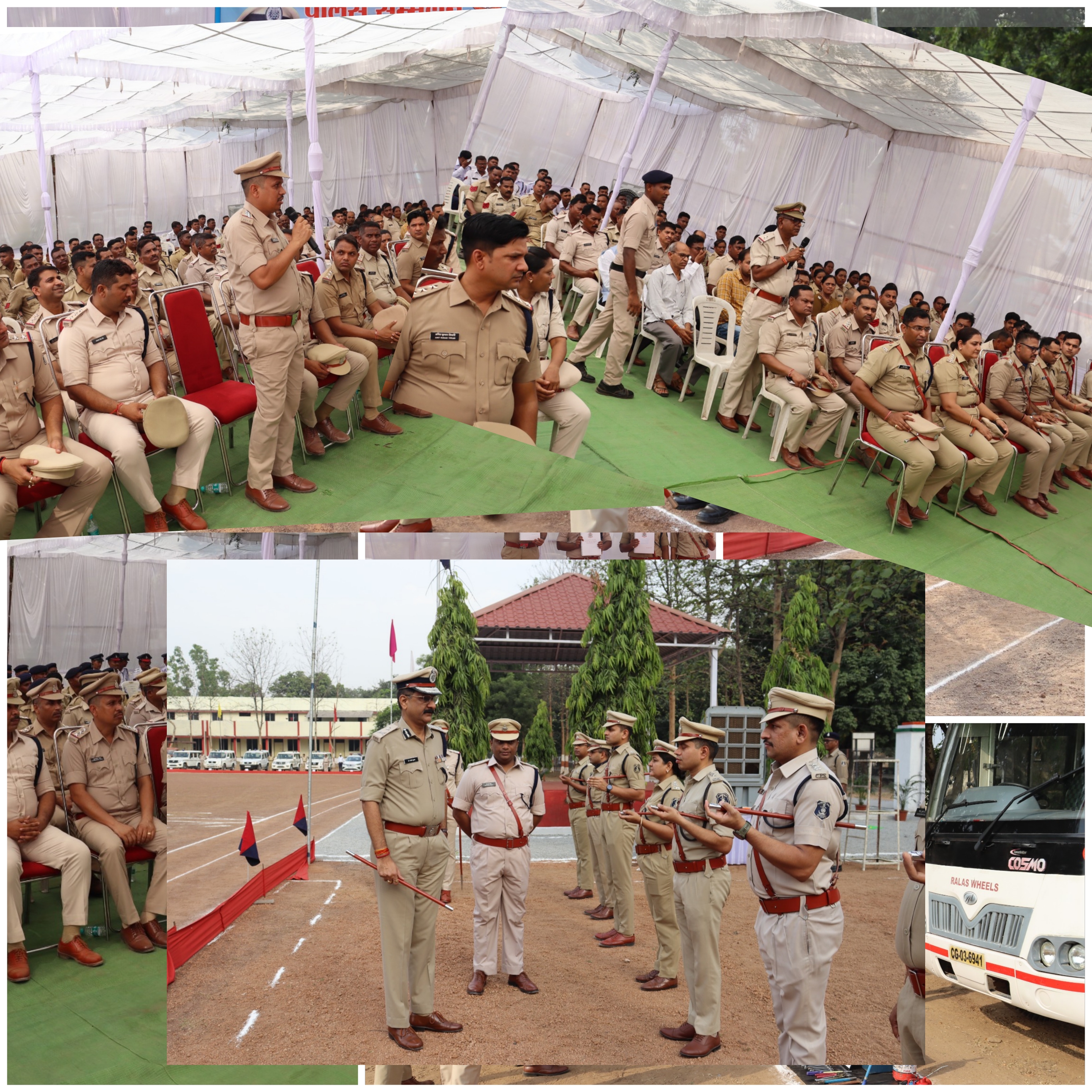 पुलिस महानिरीक्षक बिलासपुर रेंज, बिलासपुर डॉ.संजीव शुक्ला ने किया जिला रायगढ़ का वार्षिक निरीक्षण……