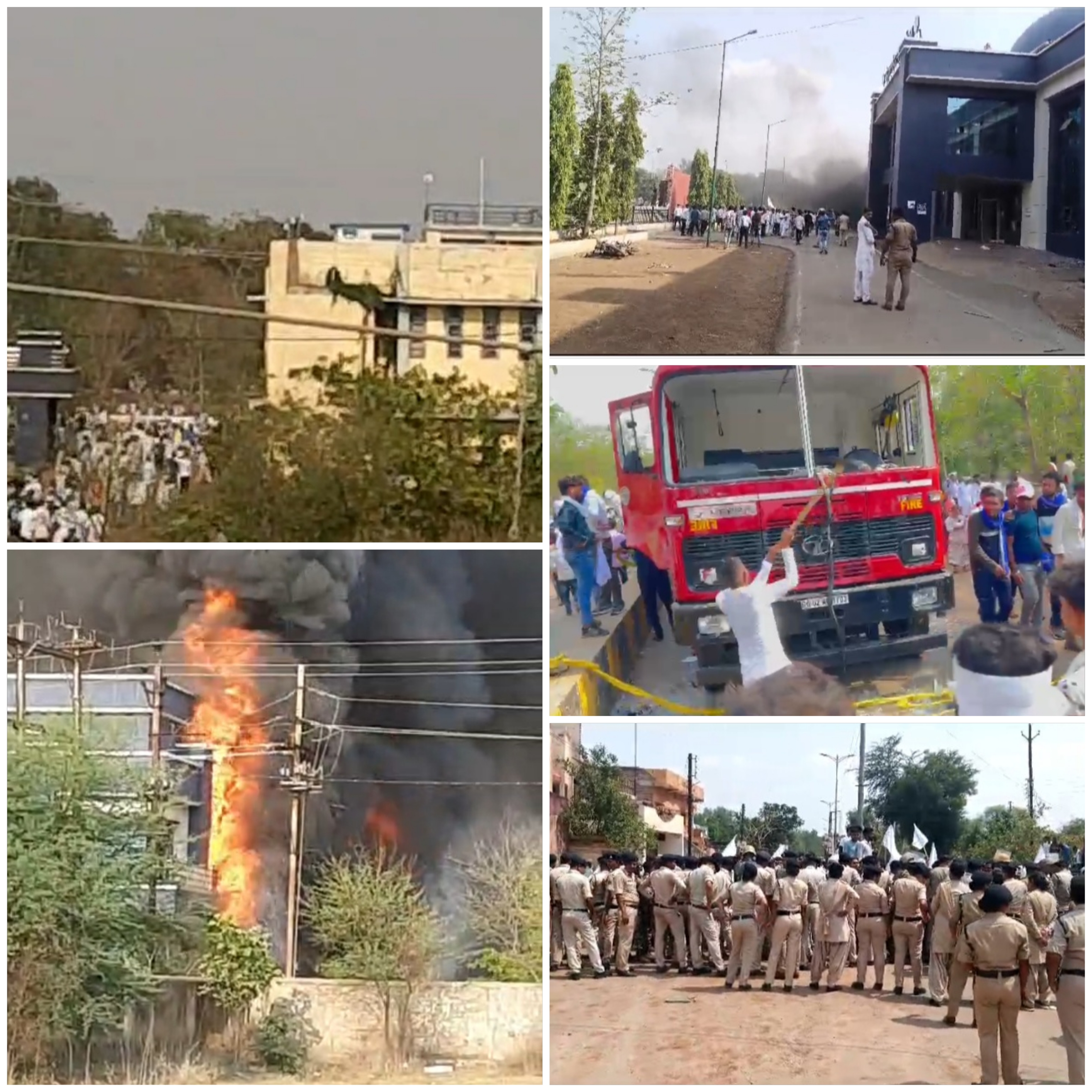 सतनामी समाज का फूटा गुस्सा,कलेक्ट्रेट परिसर जमकर मचाया तांडव……