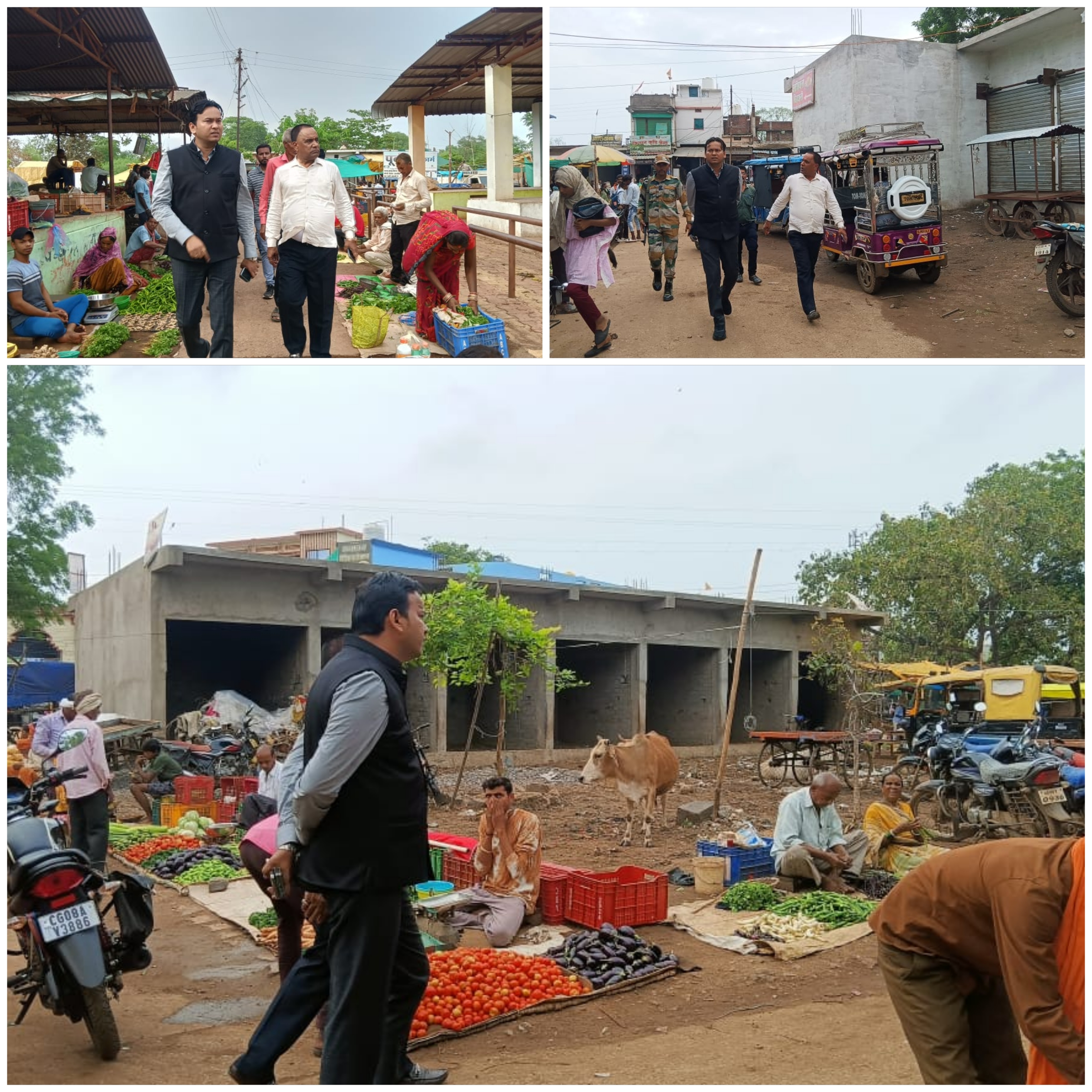 कलेक्टर ने इतवारी बाजार का किया निरीक्षण, साफ-सफाई, ड्रेनेज और यातायात व्यवस्था को सुधारने के दिए&nbsp;निर्देश….
