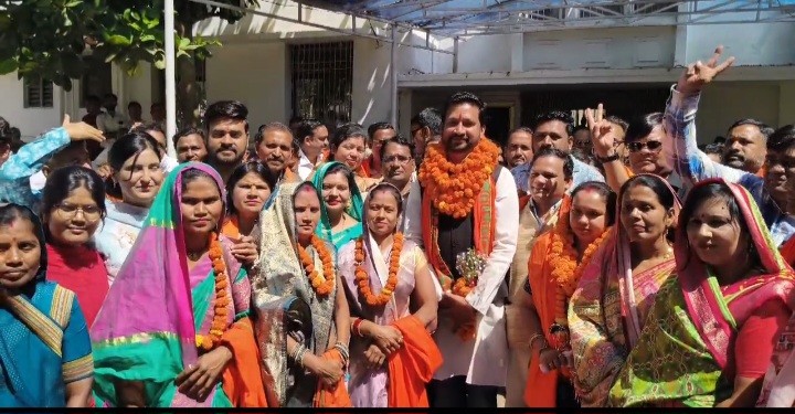 प्रिंयका खम्मन ताम्रकार बनी जिला पंचायत अध्यक्ष दूसरी बार लगातार विक्रांत सिँह बने उपाध्यक्ष……