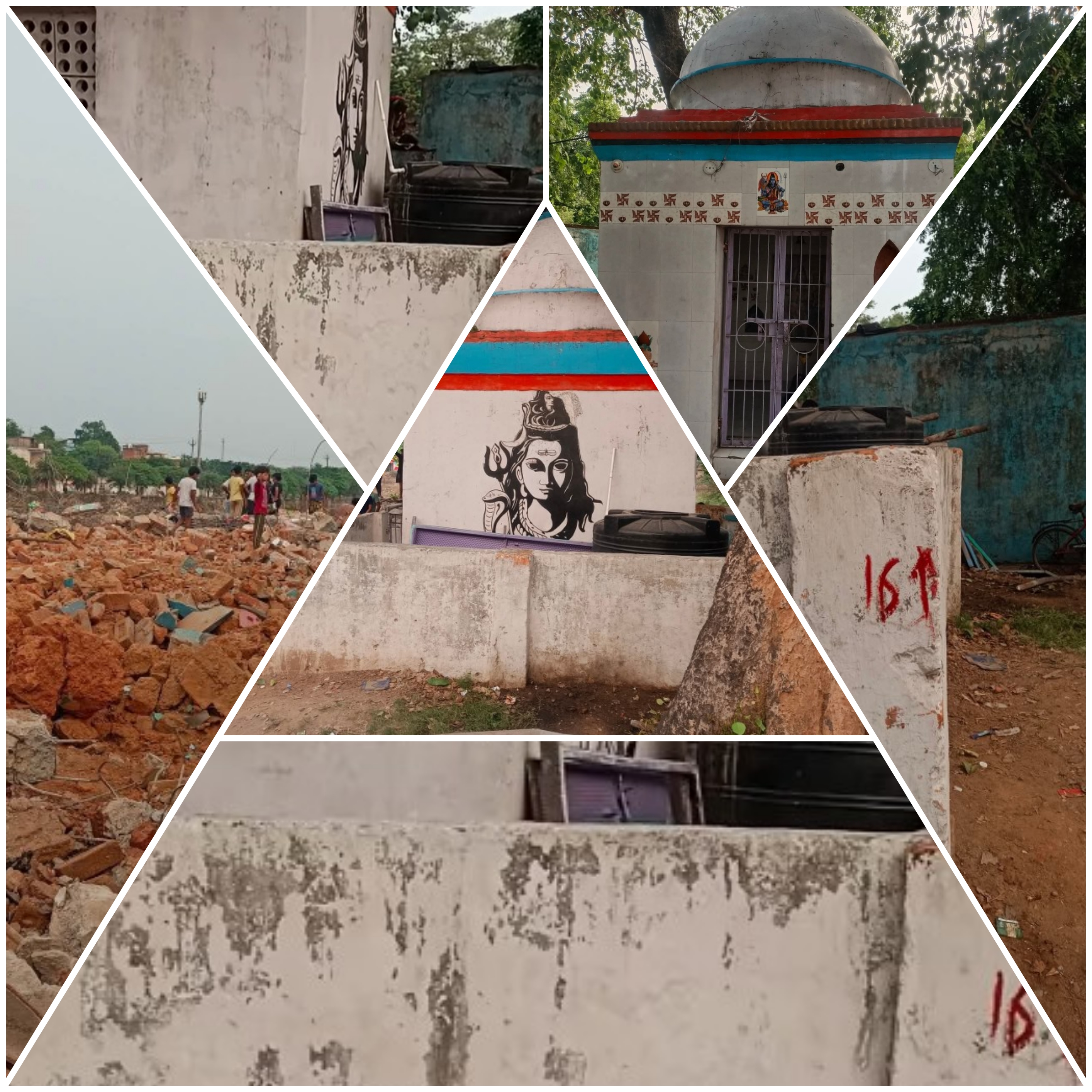 प्रगति नगर में प्रशासन का ताडंव!  लाल निशान में देवों के देव&nbsp;महादेव..!!