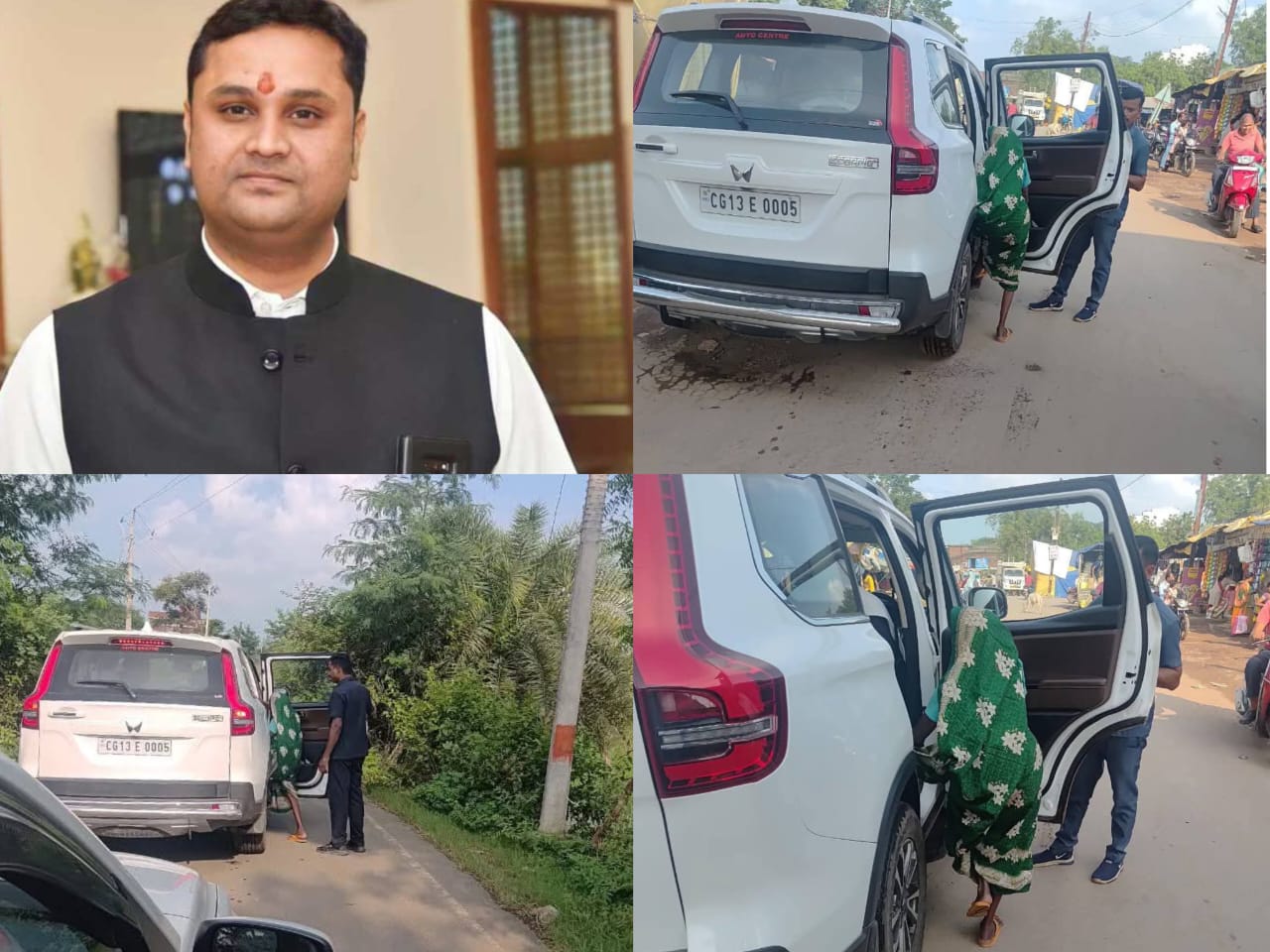 बुजुर्ग महिला की मदद कर मिसाल बने विधायक उमेश पटेल, खरसिया में चर्चा का विषय बनी&nbsp;घटना