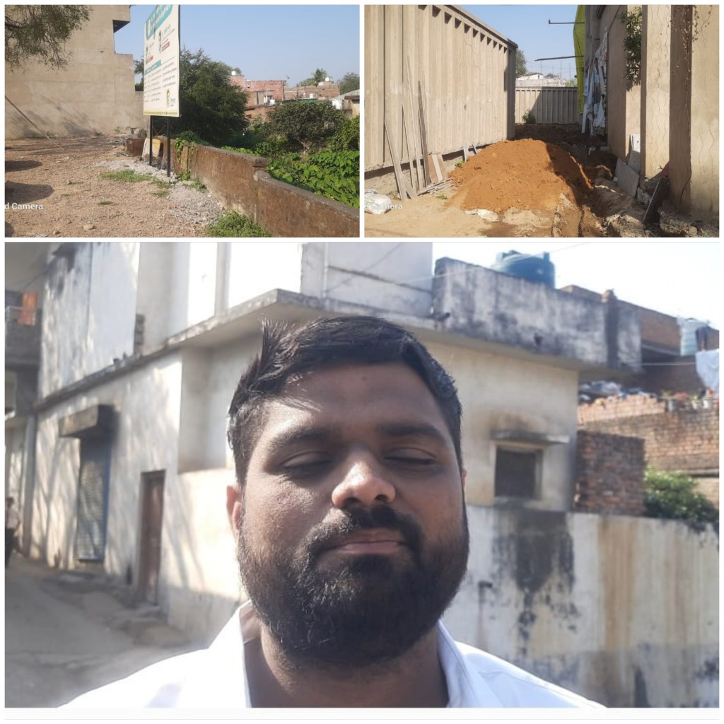 इंदिरा नगर में नाले पर बढ़ता अतिक्रमण: बारिश में बाढ़ जैसी स्थिति का खतरा…..!!