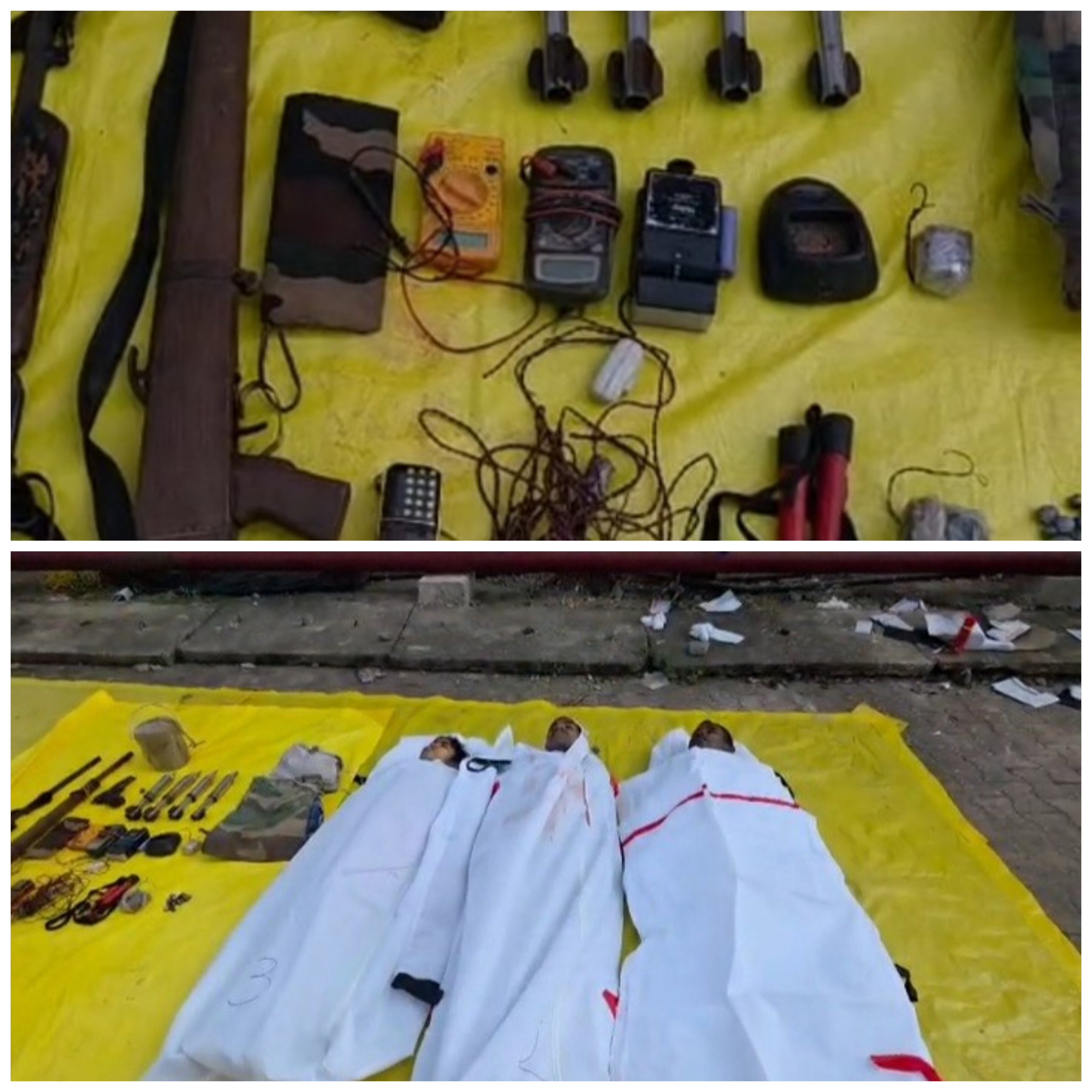 सुकमा के गोंदीगुड़ा में DRG की बड़ी कार्रवाई, 03 इनामी माओवादी ढेर, भारी हथियार व विस्फोटक&nbsp;बरामद