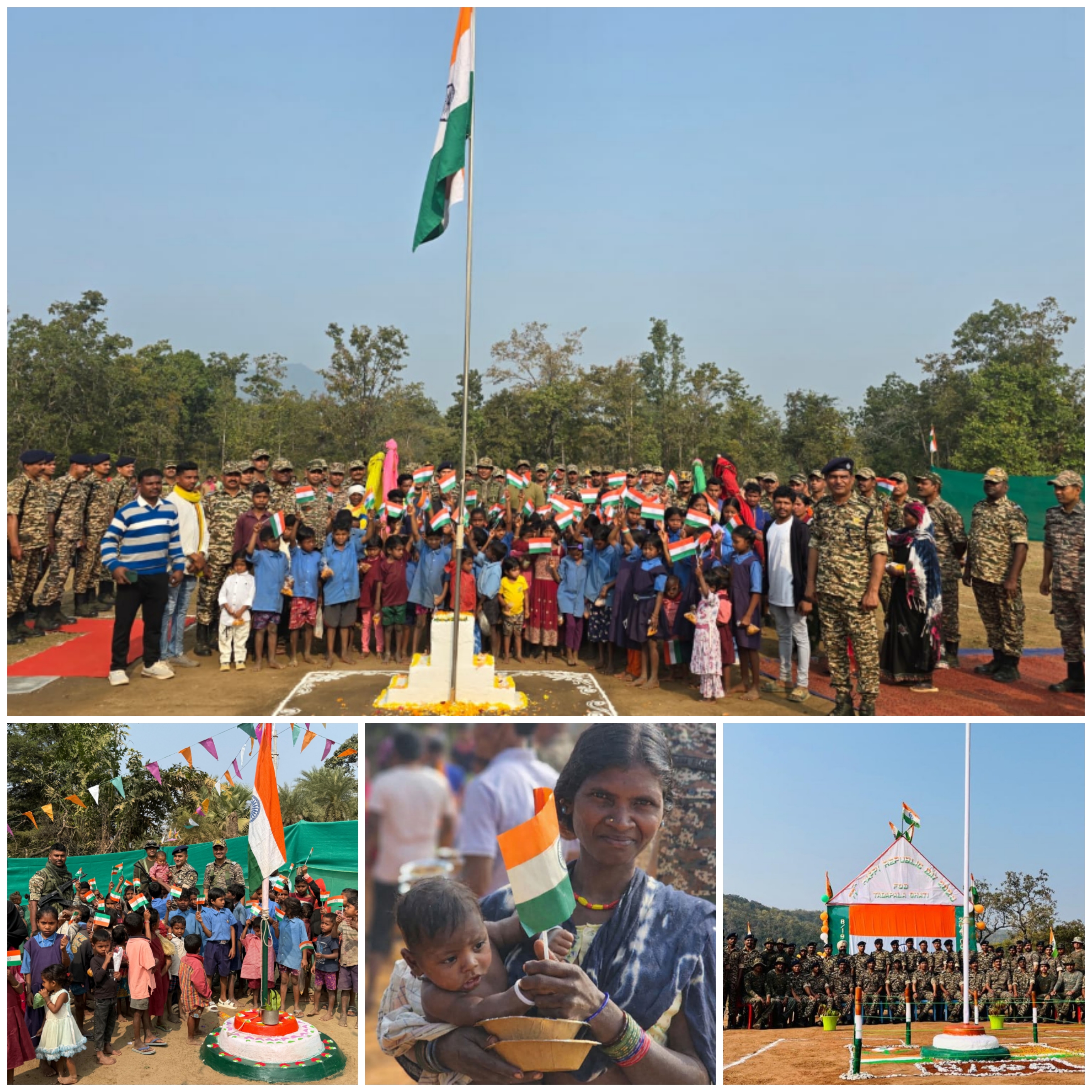 बस्तर में लोकतंत्र की ऐतिहासिक जीत47 नक्सल प्रभावित गांवों में पहली बार मनेगा गणतंत्र दिवस, फहरा&nbsp;तिरंगा
