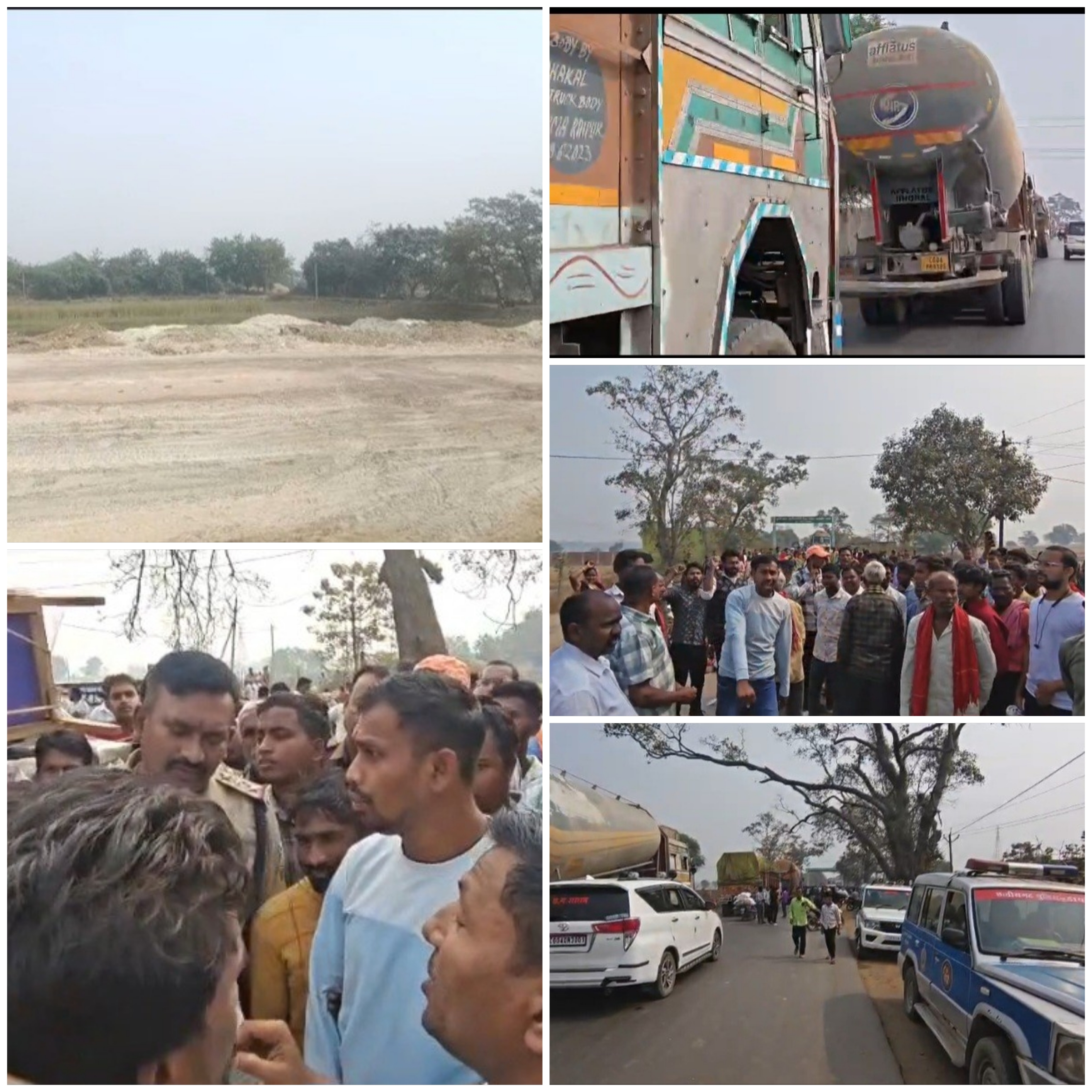 फ्लाई ऐश प्रदूषण को लेकर मोहतरा में ग्रामीणों का उग्र प्रदर्शन, शिवरीनारायण–बिर्रा मार्ग&nbsp;जाम