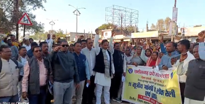 सूरजपुर में सरपंच संघ का ज्ञापन, 11 सूत्रीय मांगों को लेकर आंदोलन की चेतावनी…..