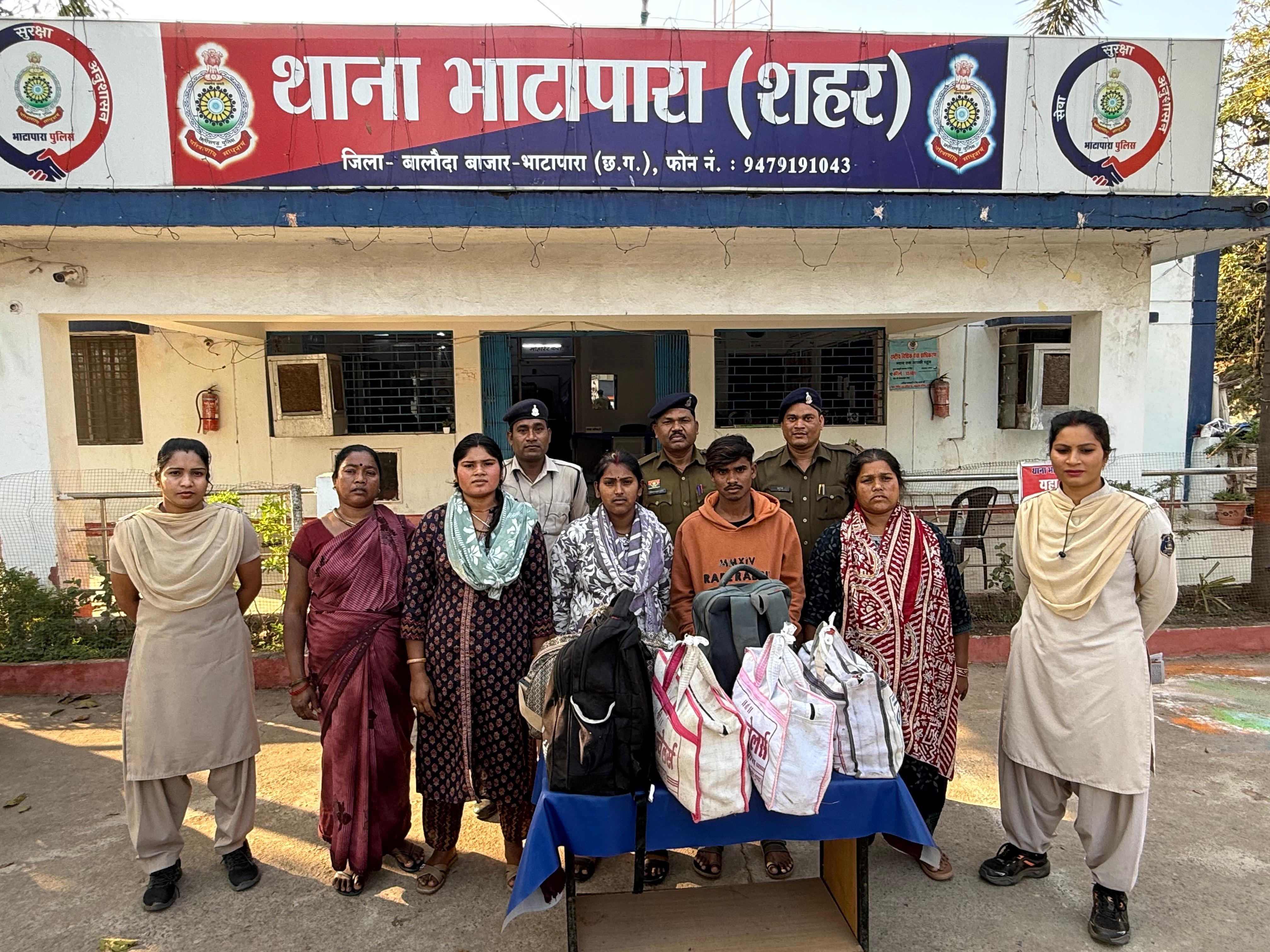 भाटापारा में अवैध शराब तस्करी गिरोह का भंडाफोड़, 4 महिलाएं सहित 6 आरोपी&nbsp;गिरफ्तार