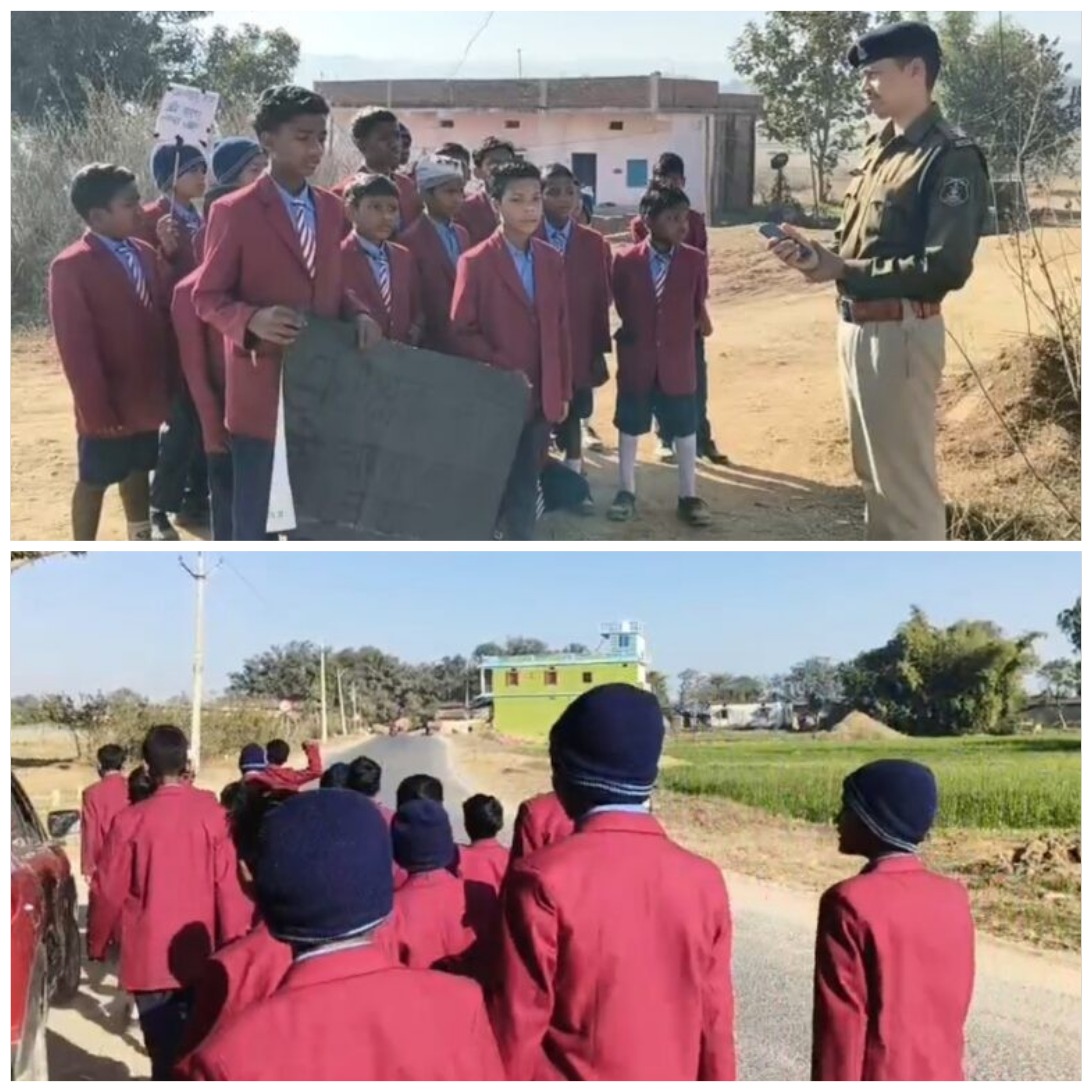 अधीक्षक की वापसी की मांग को लेकर छात्र सड़क पर उतरे, 4 किमी पैदल चलकर कलेक्टर से मिलने&nbsp;निकले