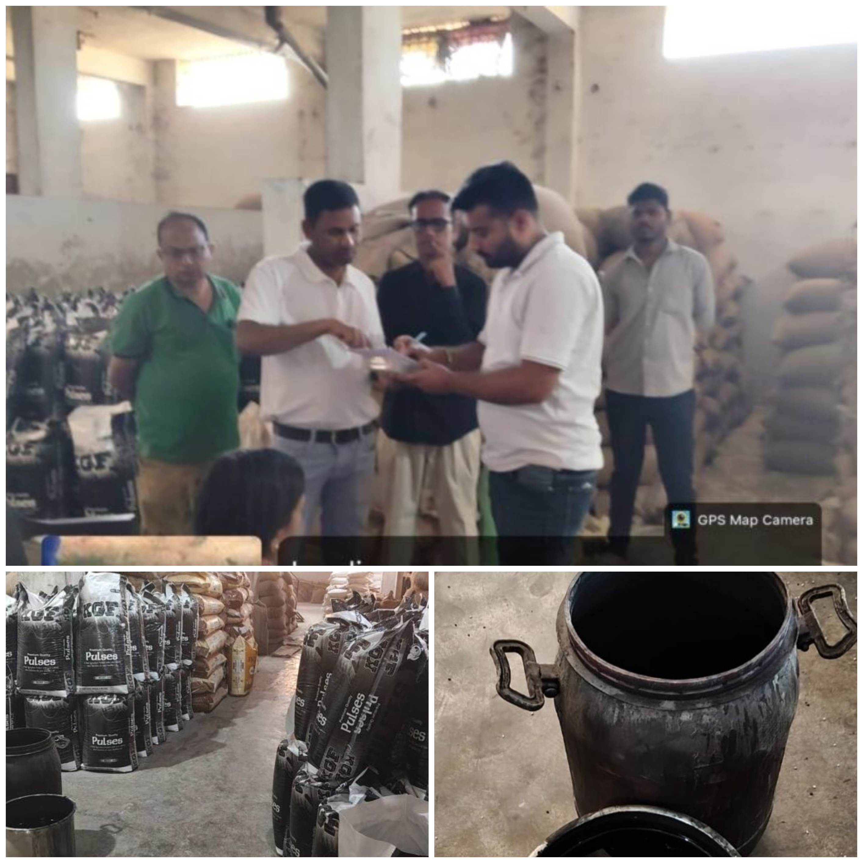 बलौदाबाजार में मिलावटखोरों पर बड़ी कार्रवाई, 8 लाख की उड़द दाल जब्त……!!