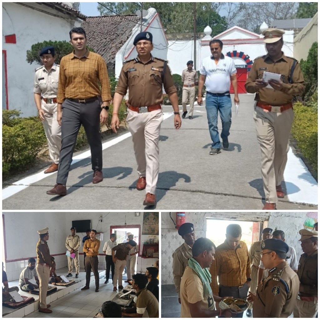 कलेक्टर एवं एसएसपी का जिला जेल रायगढ़ में आकस्मिक निरीक्षण…..
