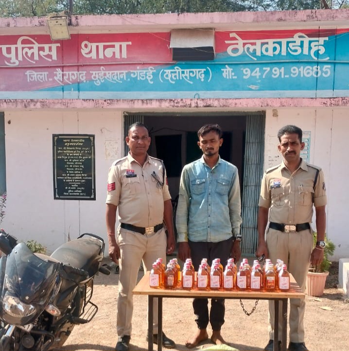 अवैध शराब परिवहन करते युवक गिरफ्तार, 50 पौवा अंग्रेजी शराब व मोटरसाइकिल जब्त….